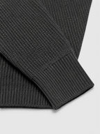 Men's Ribbed Knit Polo Sweater – Long Sleeve