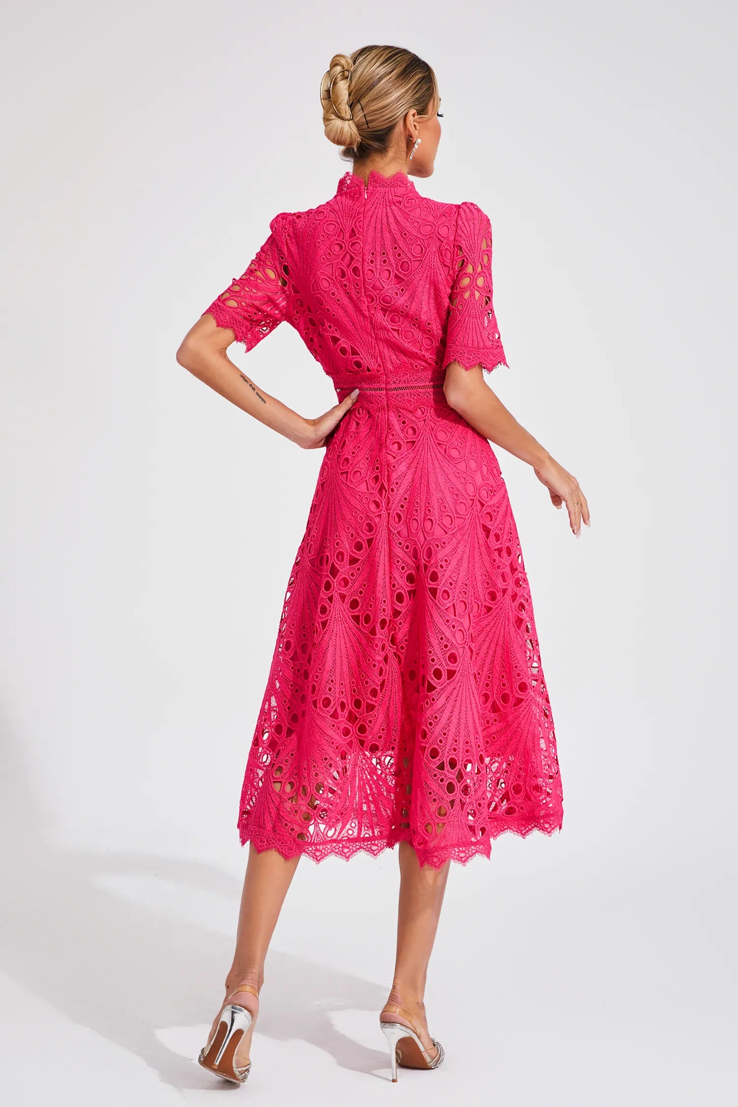 Lexi Elegant Lace Midi Dress