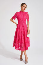 Lexi Elegant Lace Midi Dress