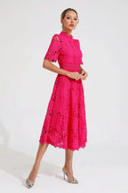 Lexi Elegant Lace Midi Dress