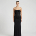 Strapless Shimmer Maxi Dress