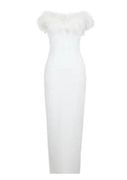 White Swan Feather Gown