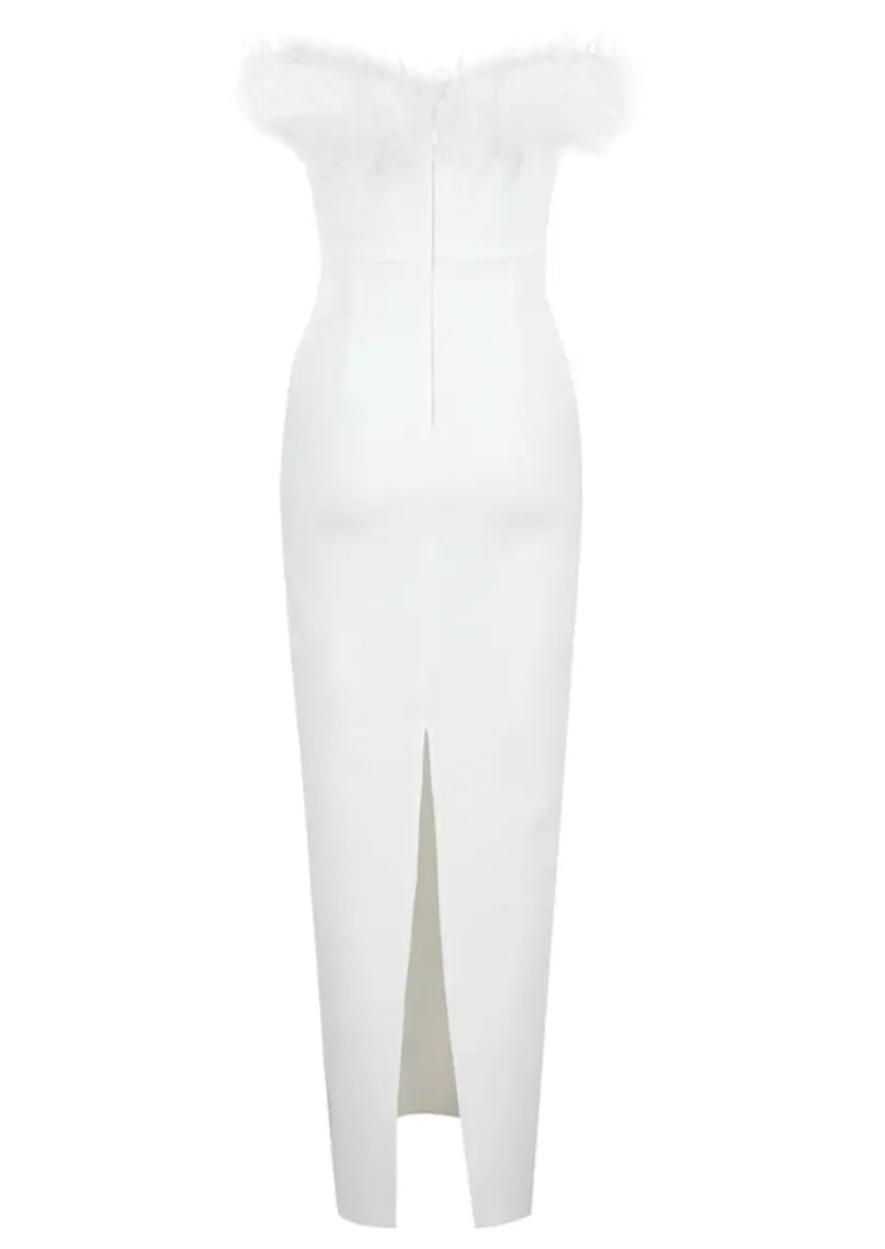 White Swan Feather Gown