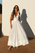 Elegant White Summer Maxi Dress