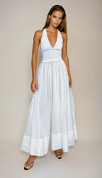 Elegant White Summer Maxi Dress