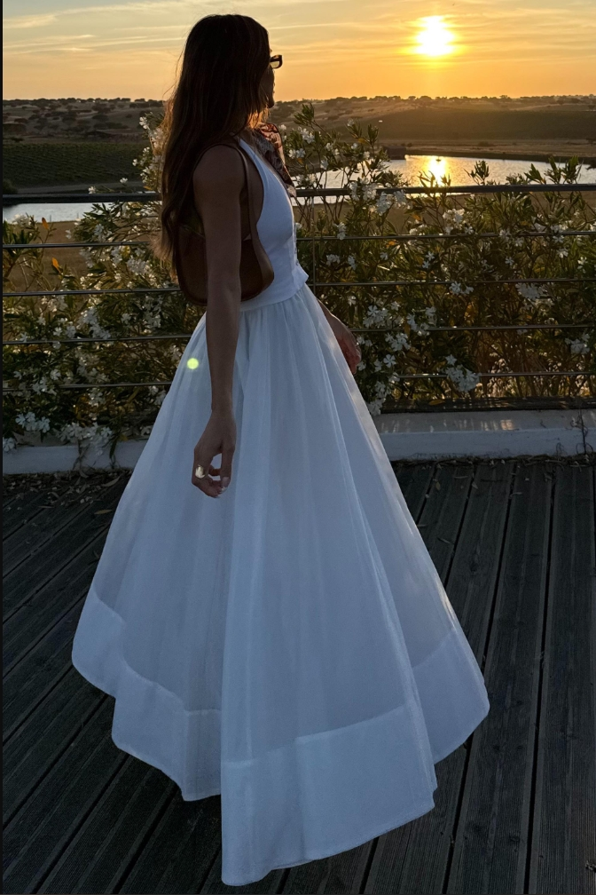 Elegant White Summer Maxi Dress