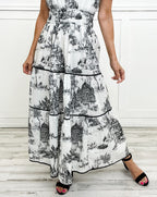Camille Classic Toile Maxi Dress