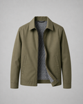 Men’s Lightweight Harrington Jacket with Check Lining