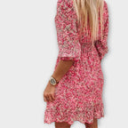 Linda Floral Puff Sleeve Dress