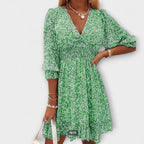 Linda Floral Puff Sleeve Dress
