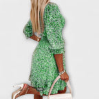 Linda Floral Puff Sleeve Dress