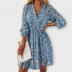 Linda Floral Puff Sleeve Dress