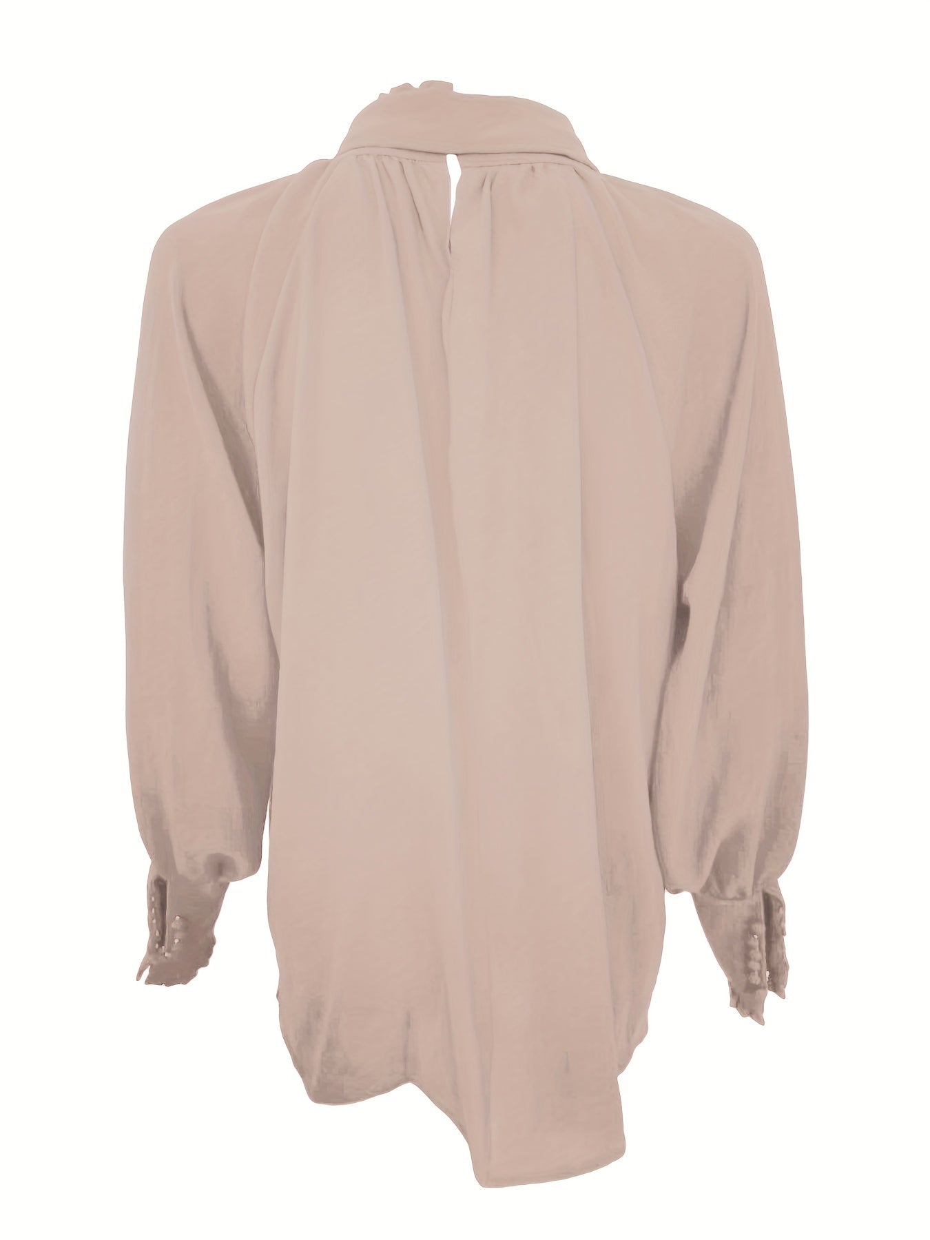 Tie Neck Long Sleeve Blouse