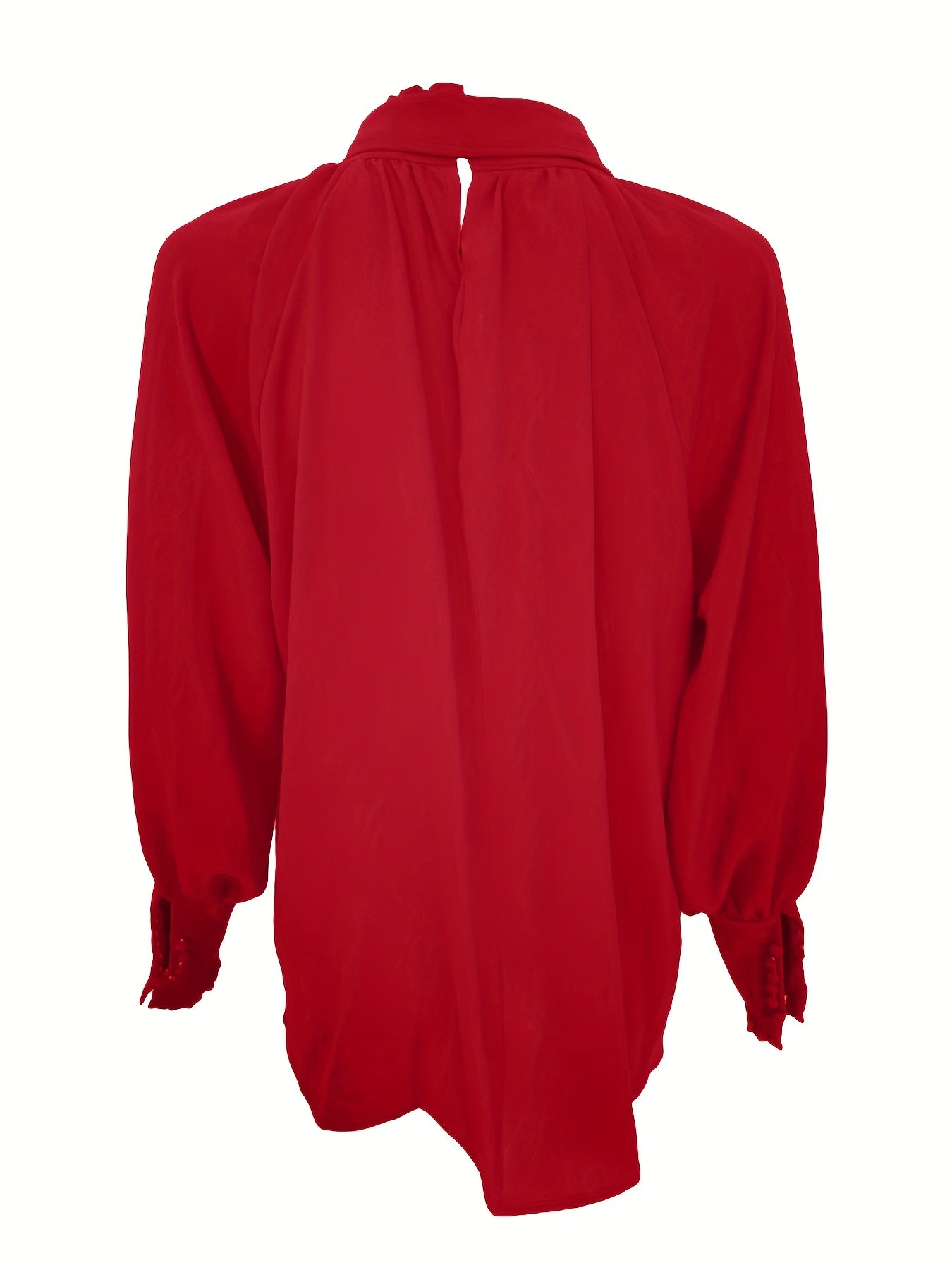 Tie Neck Long Sleeve Blouse