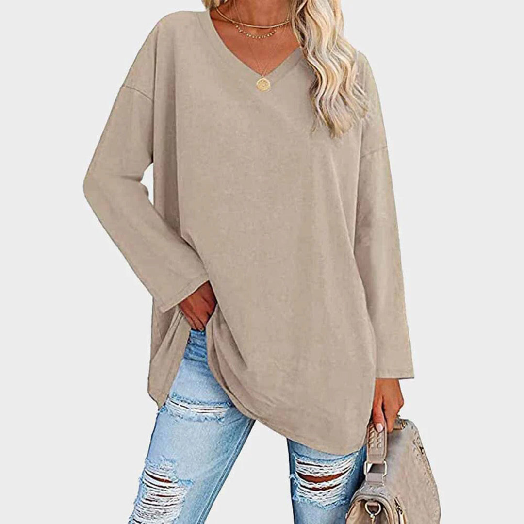 Loose V-Neck Top