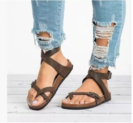 Sophia Women’s Casual Flat Strap Sandals