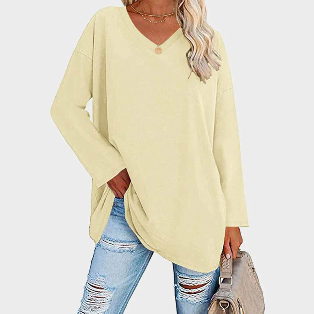Loose V-Neck Top