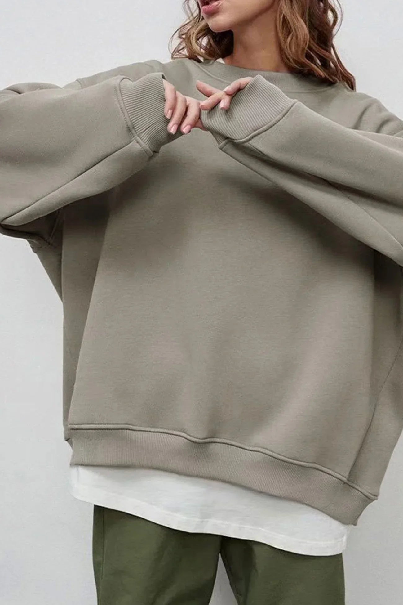 Oversized Crewneck Sweatshirt
