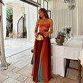 Lucy Strapless Prom Maxi Dress