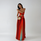 Lucy Strapless Prom Maxi Dress