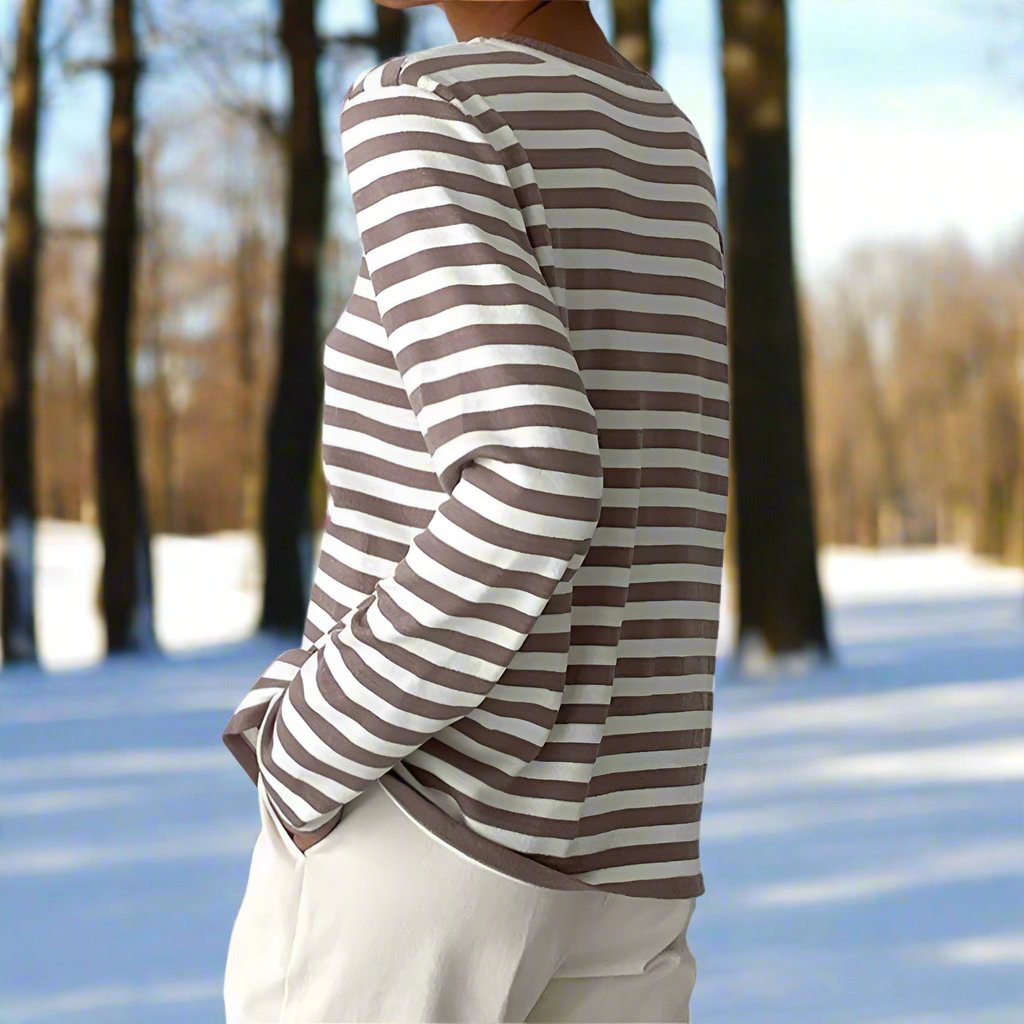 Gail Striped Long Sleeve T-Shirt