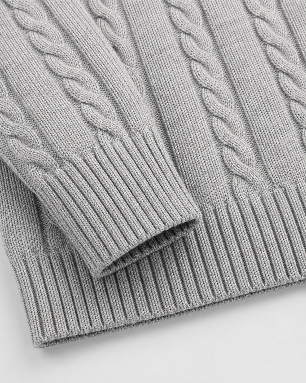 Men’s Cable Knit Crew Neck Sweater