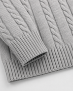 Men’s Cable Knit Crew Neck Sweater