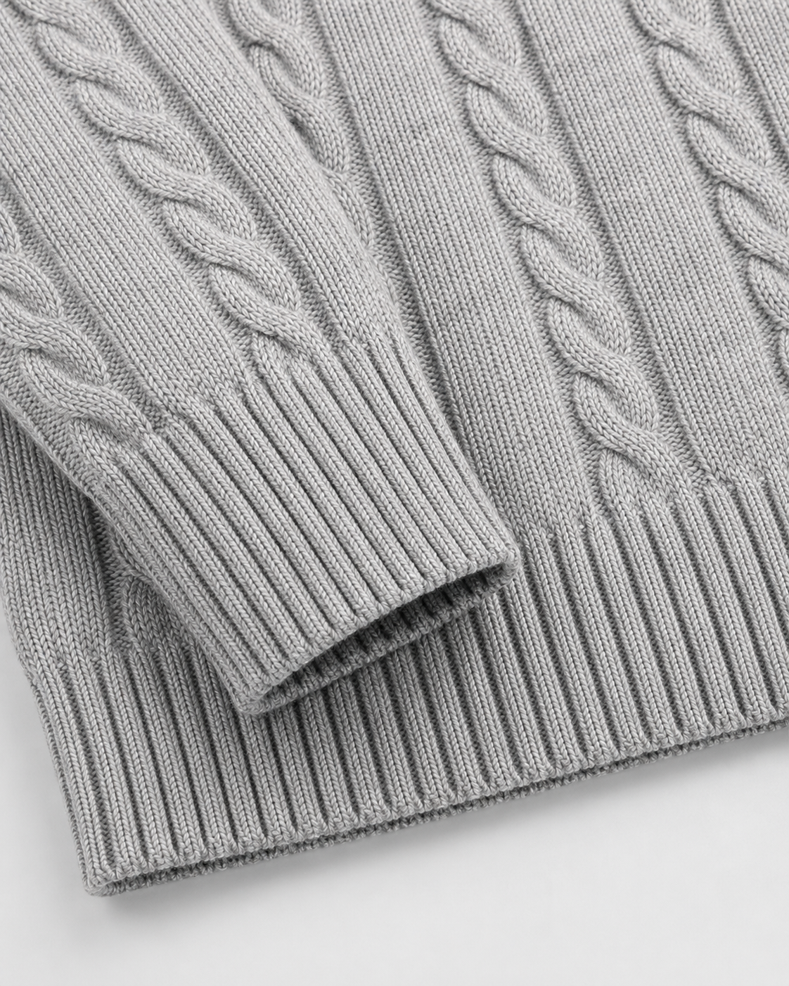 Men’s Cable Knit Crew Neck Sweater