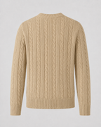 Men’s Cable Knit Crew Neck Sweater