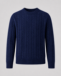 Men’s Cable Knit Crew Neck Sweater