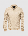 Men’s Classic Bomber Jacket with Ribbed Trim