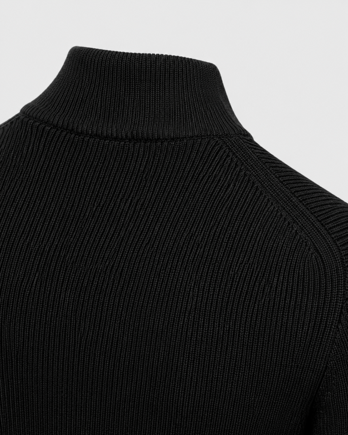 Men’s Full-Zip Knit Cardigan with Stand Collar