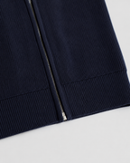 Men’s Full-Zip Knit Cardigan with Stand Collar
