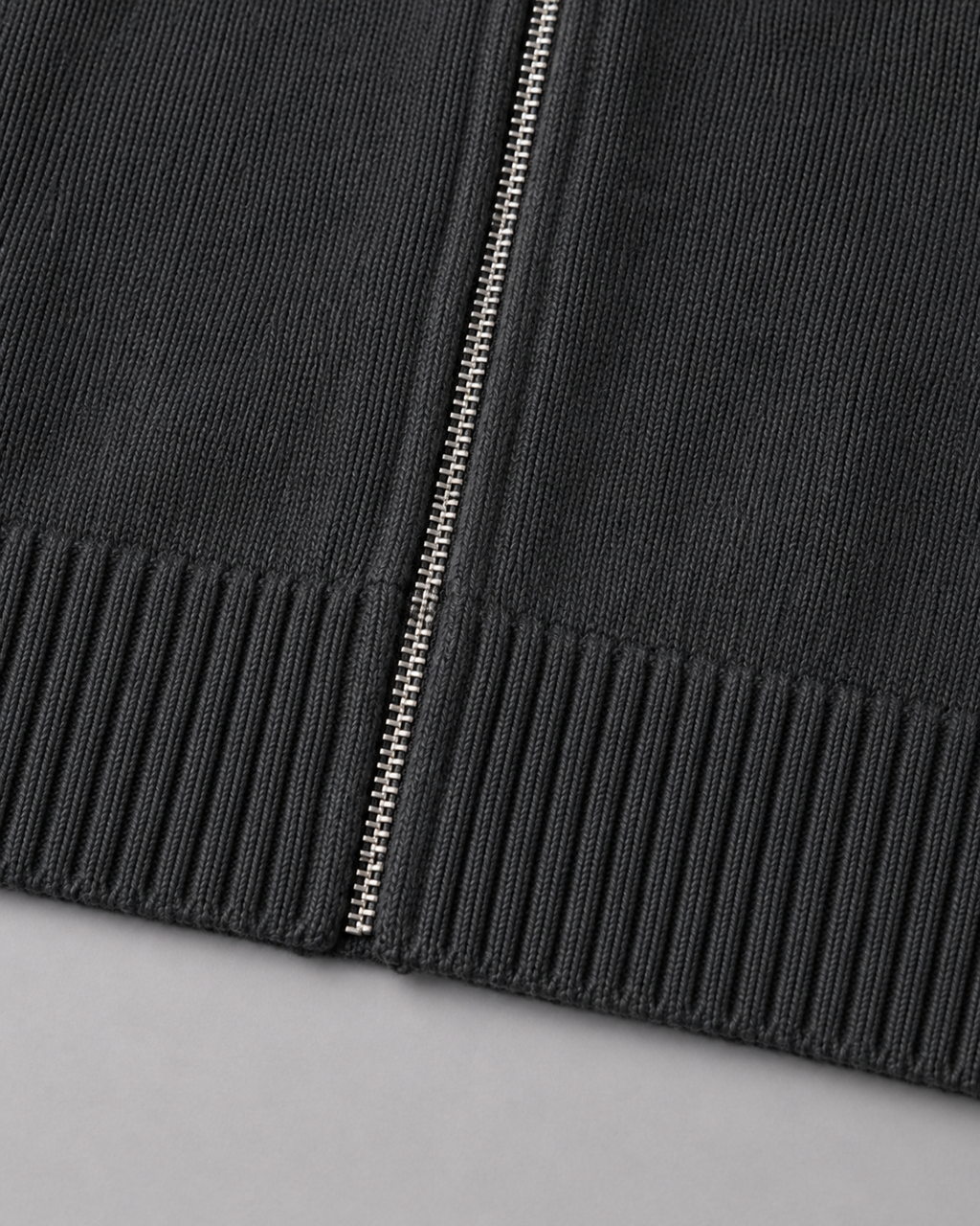 Men’s Full Zip Knit Cardigan – Stand Collar Sweater