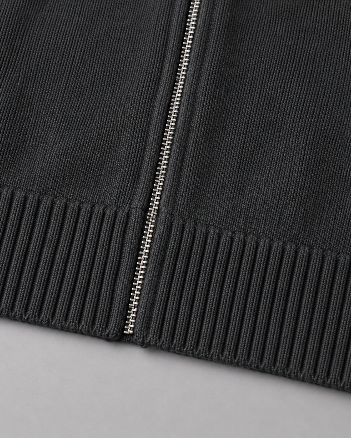 Men’s Full Zip Knit Cardigan – Stand Collar Sweater