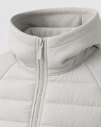 Men’s Hybrid Hooded Jacket – Quilted Padded Zip Design