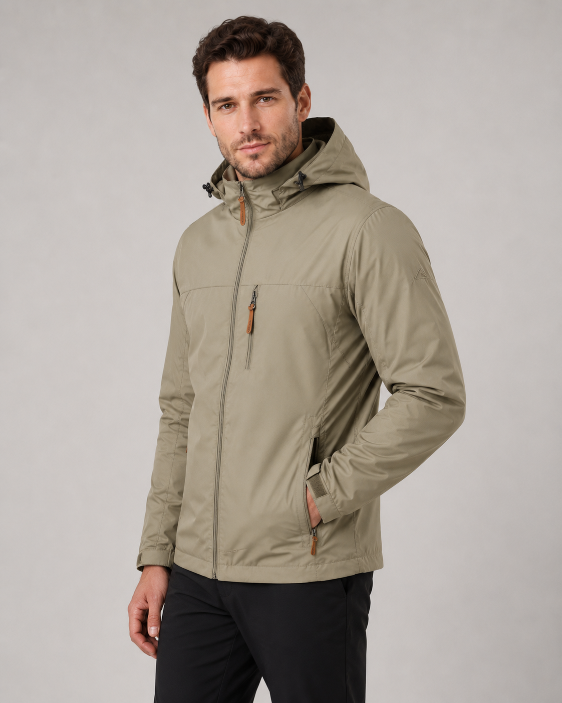 Men’s Lightweight Fall Jacket – Hooded Windbreaker