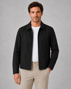 Men’s Lightweight Harrington Jacket with Check Lining
