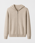 Men’s Merino Wool Zip-Up Hoodie – Lightweight Knit