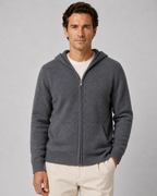 Men’s Merino Wool Zip-Up Hoodie – Lightweight Knit