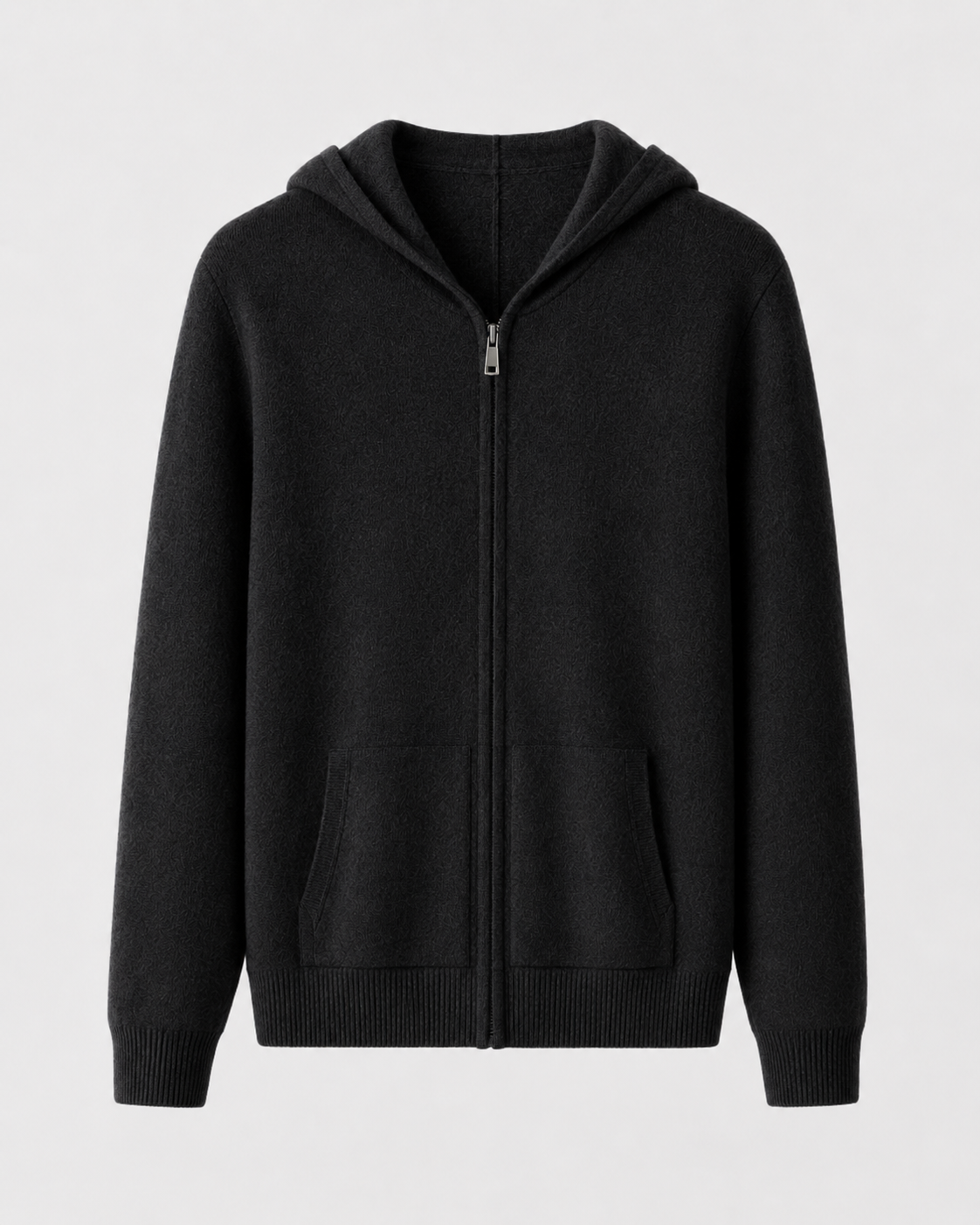 Men’s Merino Wool Zip-Up Hoodie – Lightweight Knit