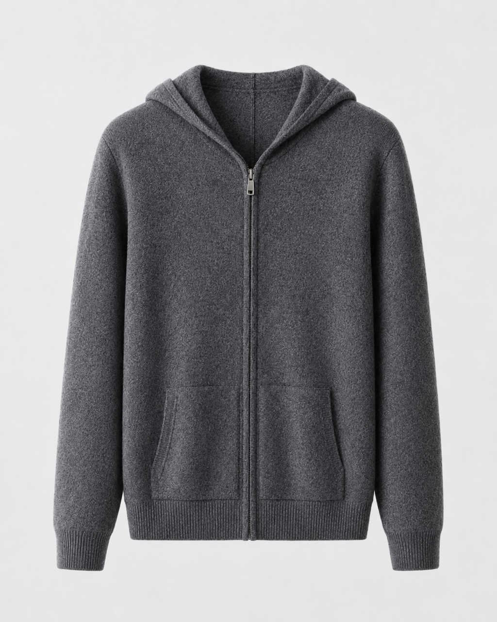 Men’s Merino Wool Zip-Up Hoodie – Lightweight Knit