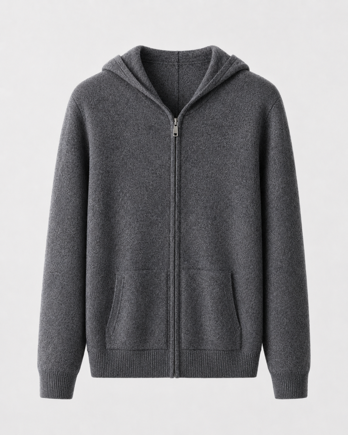 Men’s Merino Wool Zip-Up Hoodie – Lightweight Knit