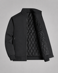 Men’s Quilted Lined Stand Collar Jacket