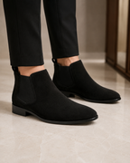Men’s Suede Chelsea Boots – Classic Slip-On Style