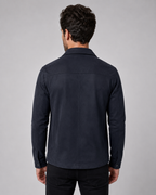 Men’s Suede Overshirt Jacket – Slim Utility Fit