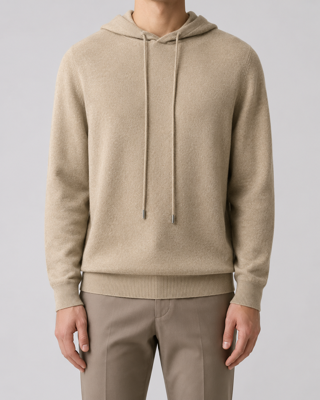 Men’s Wool Hoodie – Soft Knit Pullover