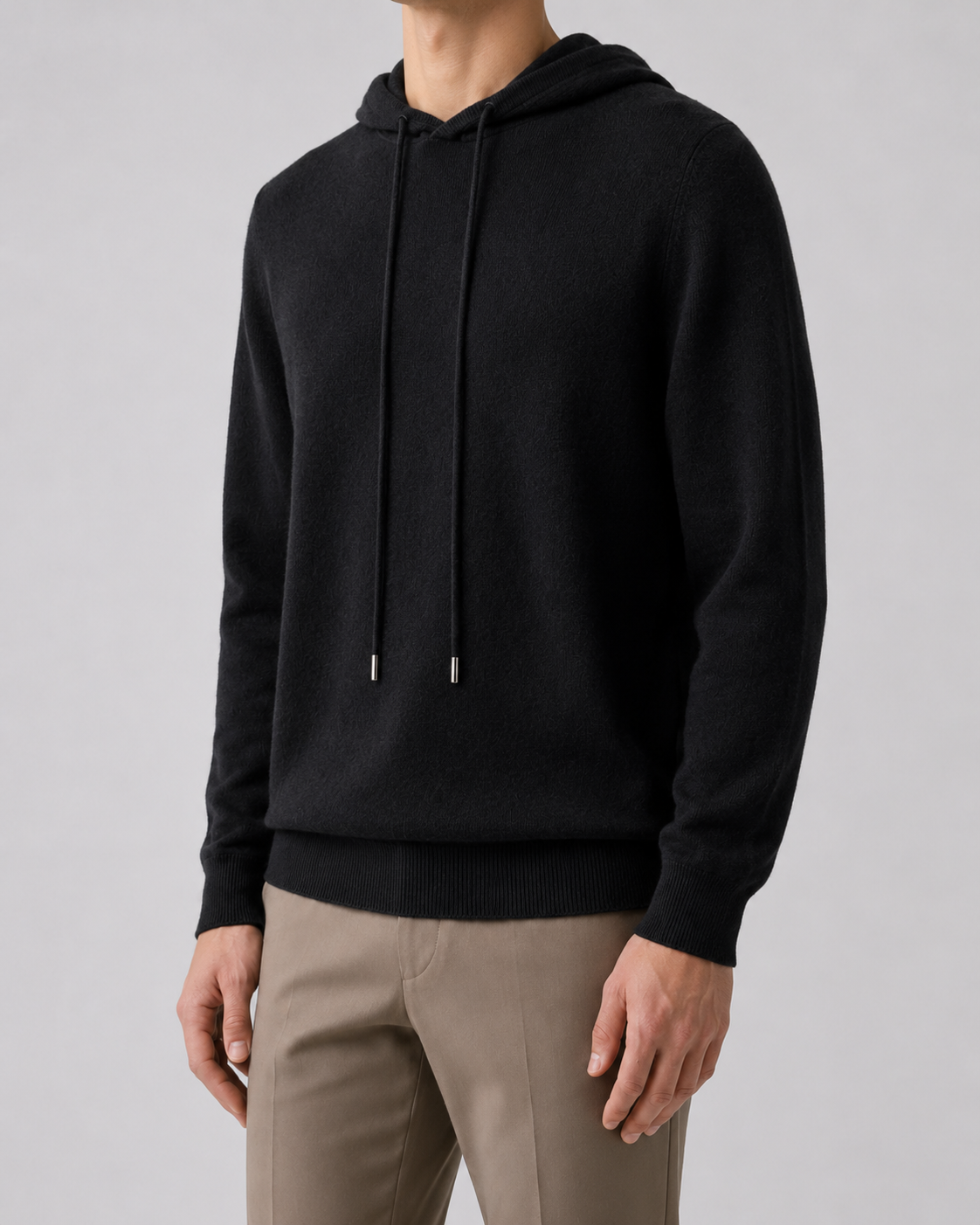 Men’s Wool Hoodie – Soft Knit Pullover