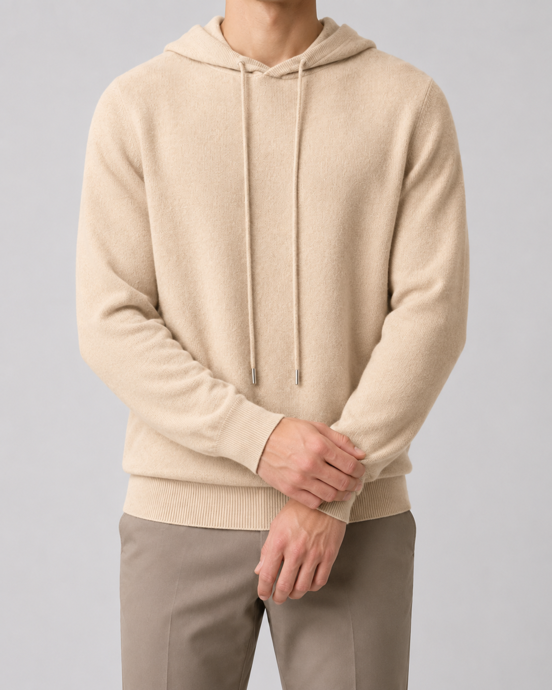 Men’s Wool Hoodie – Soft Knit Pullover