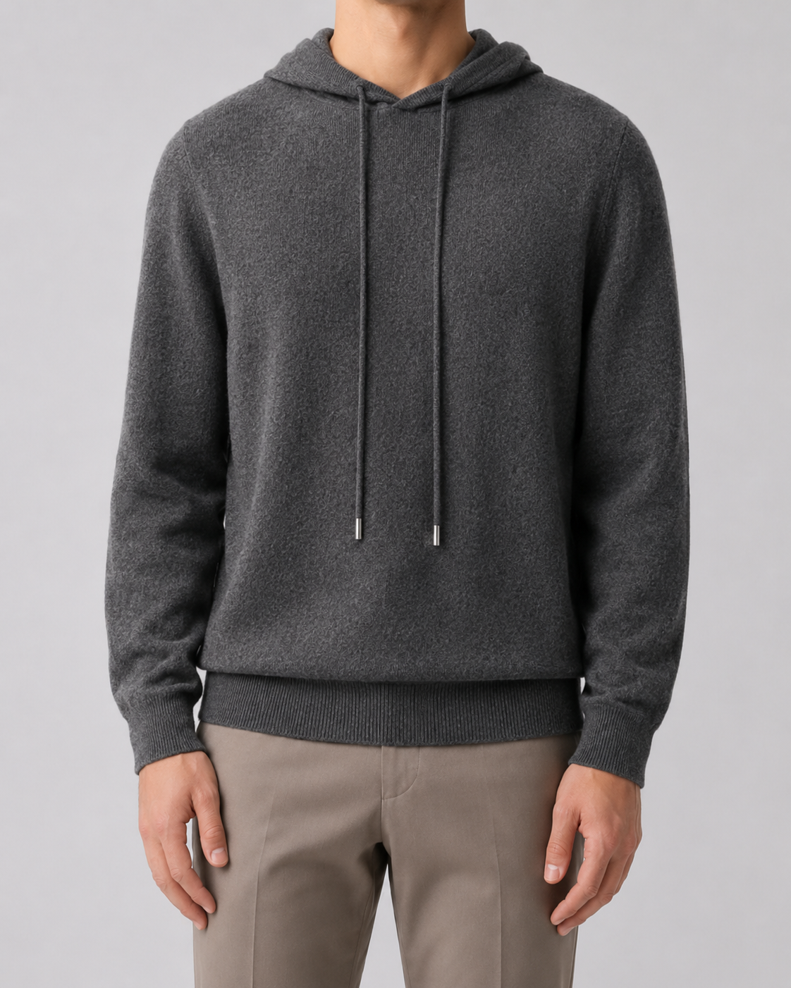 Men’s Wool Hoodie – Soft Knit Pullover